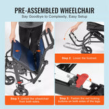 Lightweight foldable wheelchair